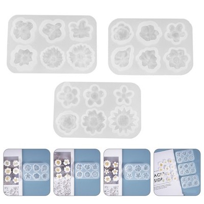 3pcs Gänseblümchenformblütenform Formen DIY Epoxidharz Silikonform Daisy Formen