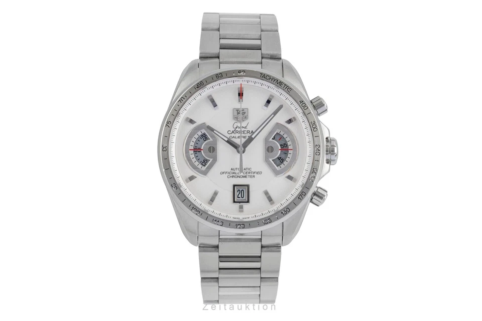 Chronographe automatique Tag Heuer Grand Carrera acier réf. CAV511B - Photo 1/4