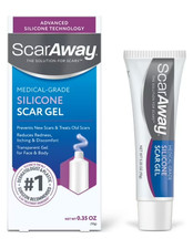 ScarAway Medical-Grade Silicone Scar Gel 0.35 oz exp 02/27
