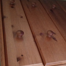 4 Drawer Wooden Chest of Drawers Brown Knob Handles 40x40x25cm