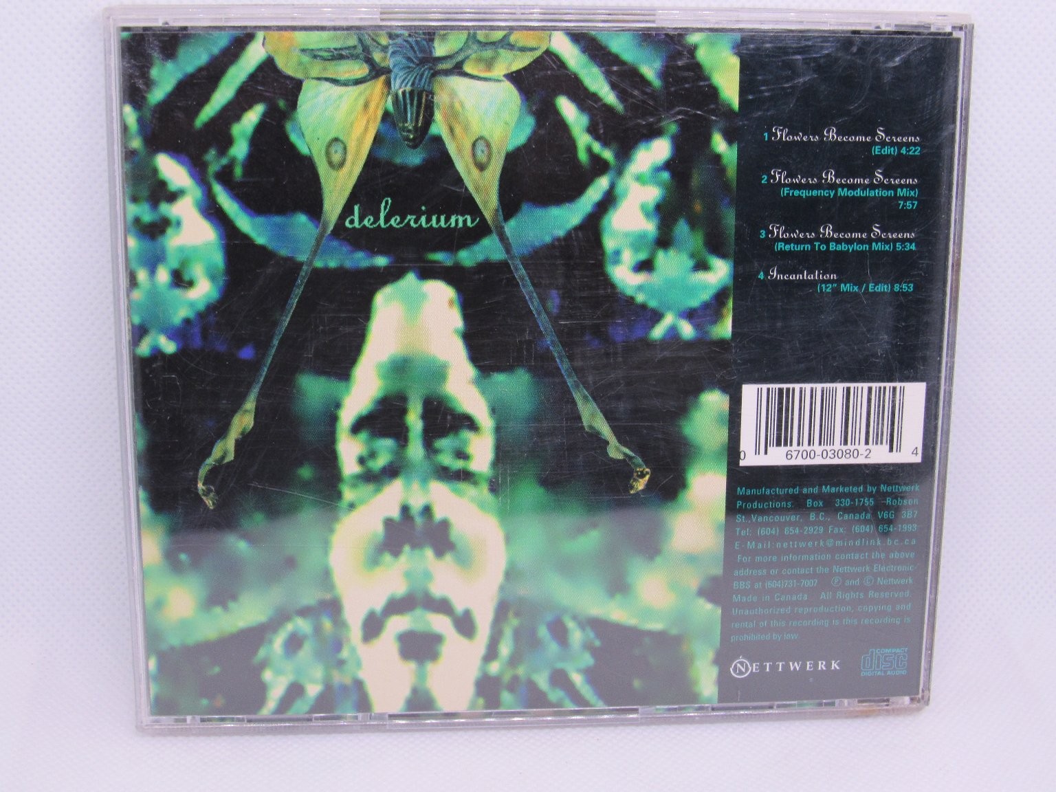 Delerium Flowers Become Screens CD Nettwerk Electronic Mixes