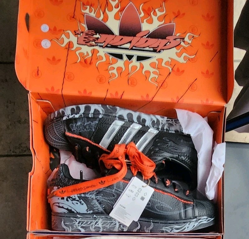 ポルノスター Hellstar × ADIDAS Shelltoe COMPLEXCON Exclusive Sz 12.5 -Black