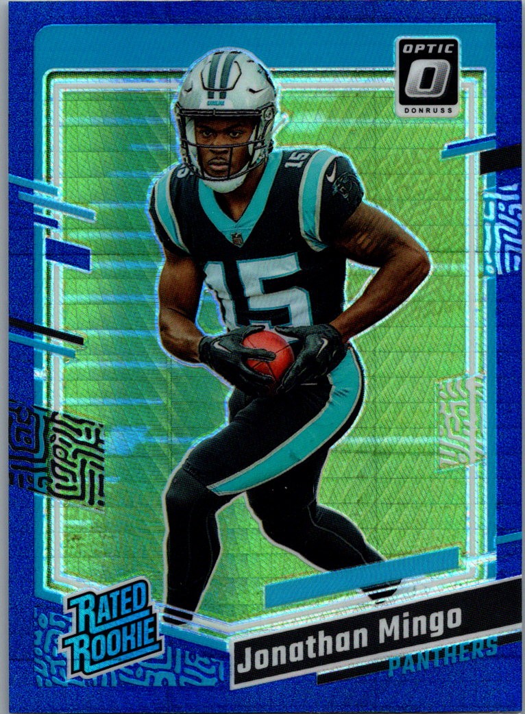 2023 Donruss Optic #215 Jonathan Mingo Blue Hyper