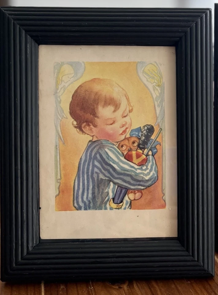 Cuadros de colección para habitación infantil 5x7 niños decoración guardería marcos negros niño o niña Foto 2 de 3