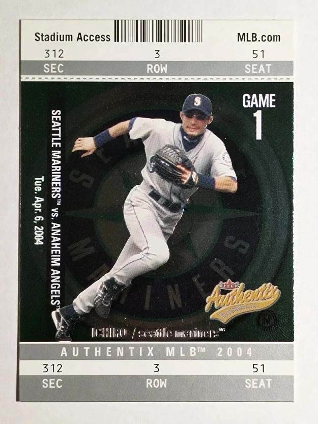 2004 Fleer Authentix #7 Ichiro Suzuki