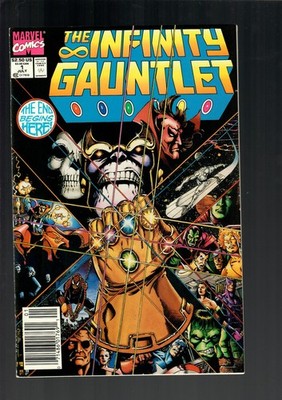 Marvel Comics the Infinity Gauntlet #1 July 1991 George Perez Cover Vf/NM 9.0
