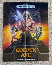 MINT Golden Axe Sega Genesis 17 x 22 Double S...