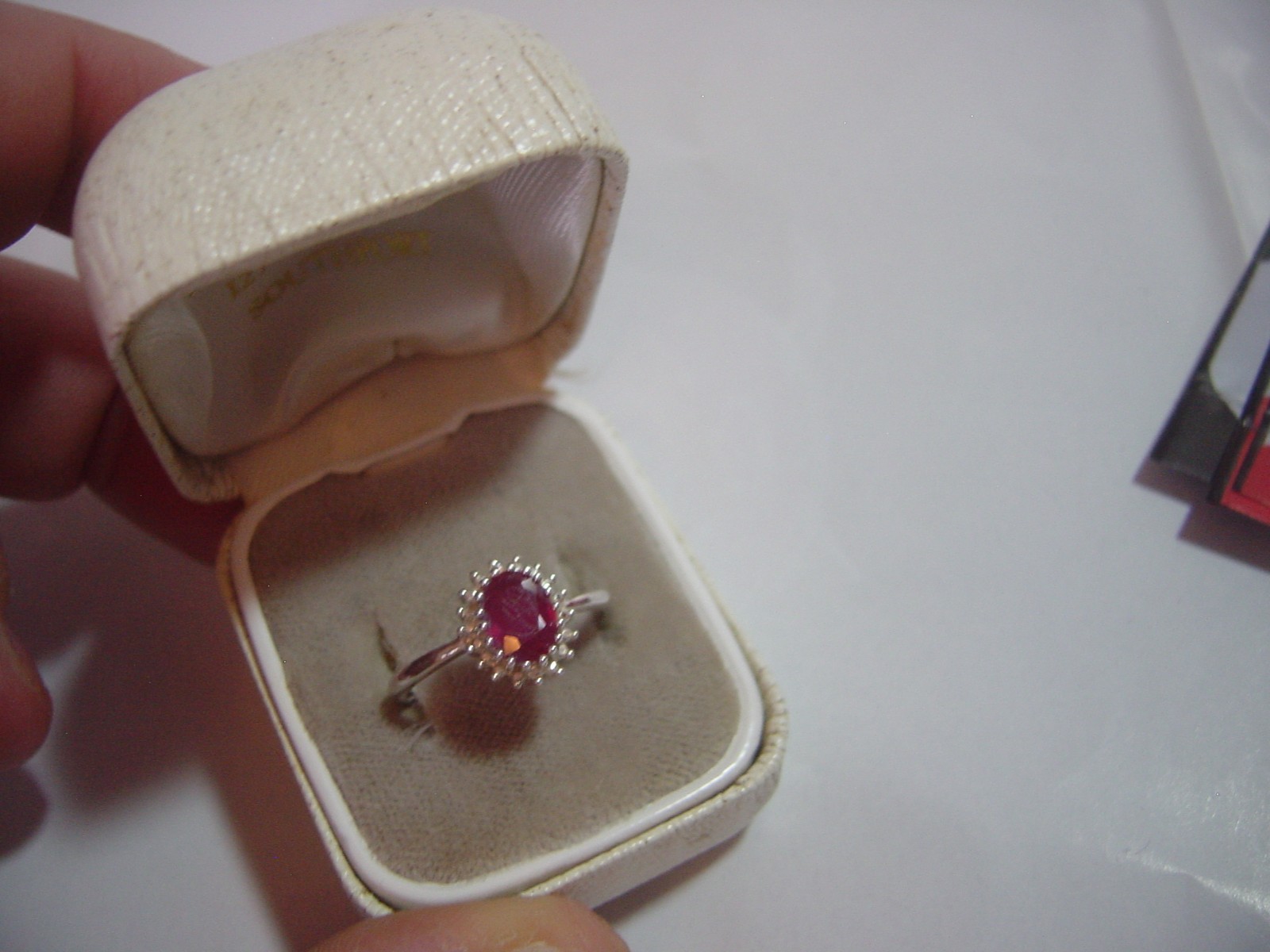 superb solid silver vintage ring lovley genuine n… - image 2