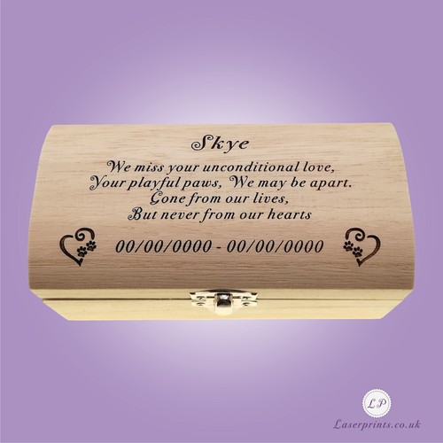 Urna commemorativa per cani o gatti cremazione cenere lutto regalo confezione personalizzata - Foto 16 di 17