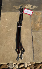 Nunn Finer split running martingale attachment, brown, full/horse sz NWT
