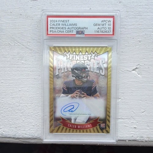 Topps Finest Prodigies Autographs Caleb Williams Rookie Auto #P-CW PSA 10