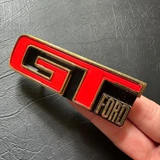 VINTAGE XY FORD GT BONNET GRILLE BADGE GENUINE FOMOCO RARE