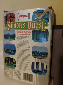 Castlevania 2 Simon's Quest. 1988. Usato. scatola con usura 70%. NES. Konami. cartuccia