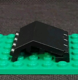 LEGO Black Hinge Tile 1x4 #4625 Black Panel w/ Hinge 2x4x3 1/3 #2582 (Set 6280)