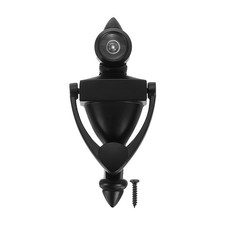 9/16" 1pc Door Hinge with Viewfinder Diecast Construction Black