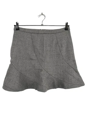 J.Crew A-Linienrock Damen Grau Gr. 38 Wolle Casual Reißverschluss Midirock - Bild 1 von 4