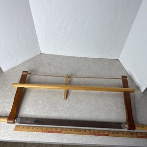 Vtg JOHAN BENDIXEN CABINETMAKER Bow Saw 24" Denmark Danish Quality Rope Tension