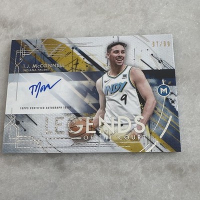 Topps Motif 2026 T.J. McConnell Pacers Auto Legends of the Court LC-TJM /99