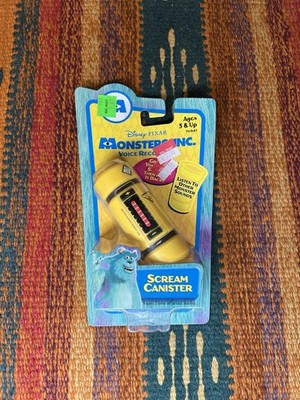 Disney Pixar Hasbro 2001 Monsters Inc Scream Canister Voice Recorder NEW
