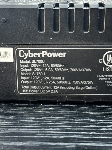 CyberPower SL700U-R 700VA/370W, 8 Outlets UPS System - Picture 5 of 5