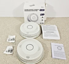 Ecoey Smoke & Carbon Monoxide Detector 10 Yr Battery  A8612B-4R  2 Pk Made 9/24