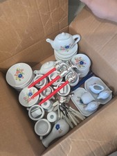 Strombecker vintage miniature porcelain children's tea set collectables 91pc