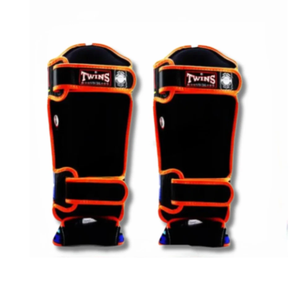 Twins Shin Special FSGL10-57 Boxing Leather Protector Pads Guards MMA Handmade - Image 3 of 4