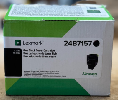 NEW OPEN BOX Lexmark 24B7157 Black Toner Cartridge for Lexmark C2240 and XC2235