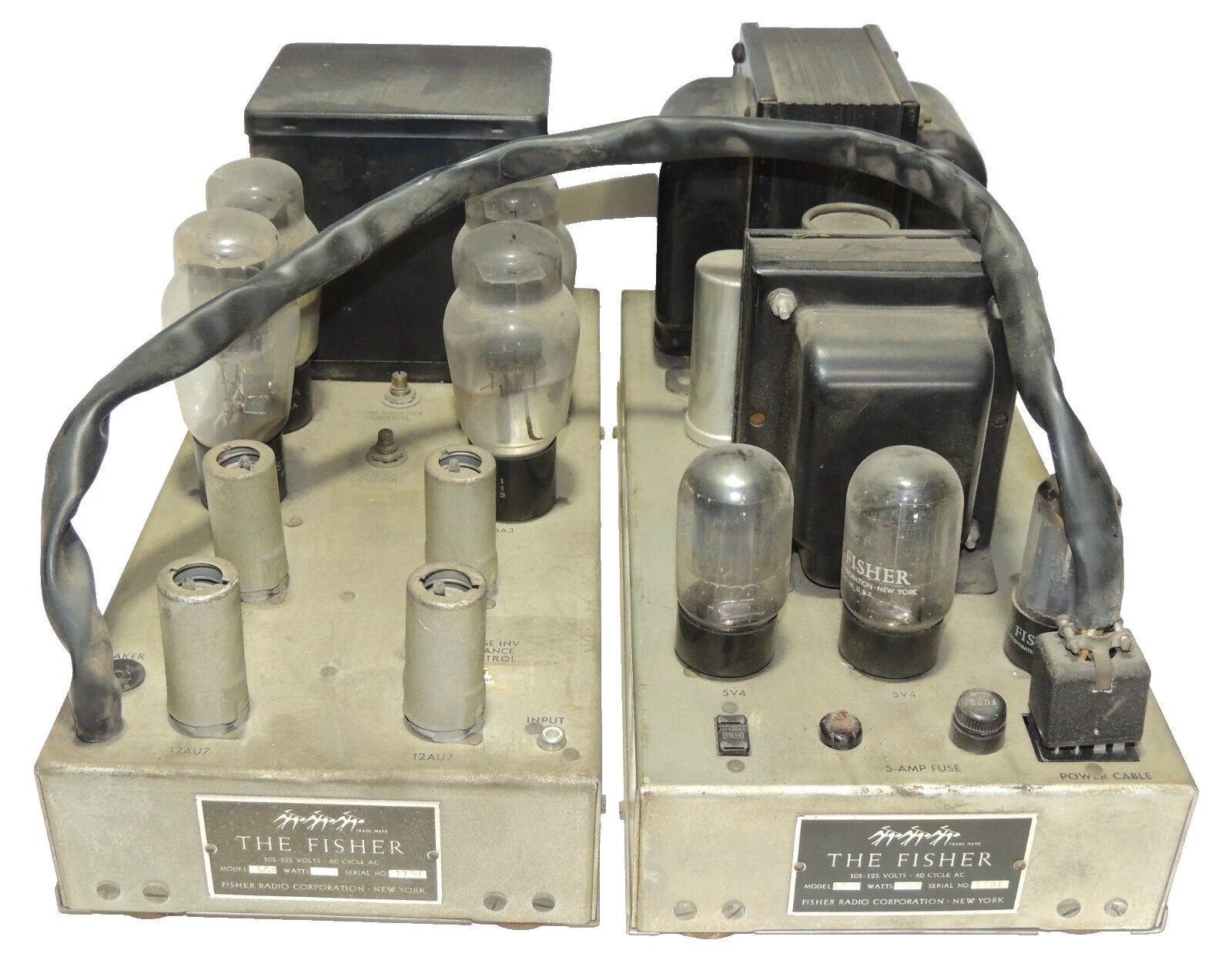 Amplificadores de tubo Vintage Fisher Amps