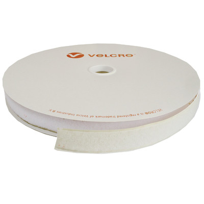 10MM 1/2'' ZOLL VELCRO  MARKE WEISS KLETT ODER SCHLAUFE METERWARE SELBSTKLEBEND