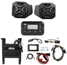 SSV WORKS RG4-2A 6.5" Speakers + Kick Panel Pods for 18' Polaris Ranger XP1000