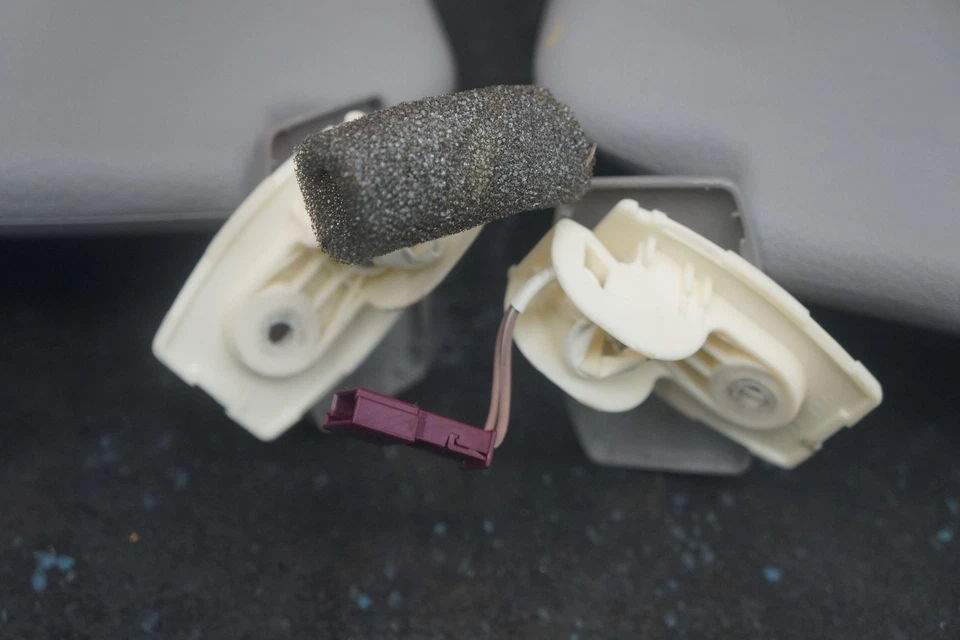 Conjunto 2 viseiras de sol esquerda direita espelho cinza fabricante de equipamento original BMW 535i 528 550 F10 2011-16 - Imagem 4 de 4