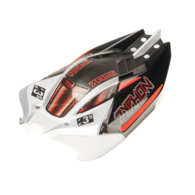 Carrosserie ARRMA TYPHON GROM – Pré-peinte Silver/Black – Pièce Détachée ARA-1563 – Prête à Monter