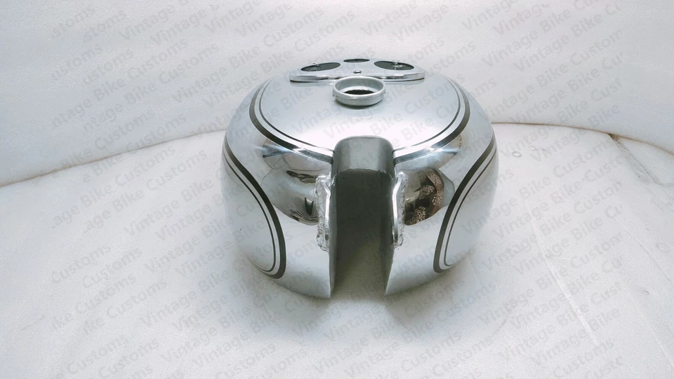 Tanque de gasolina para Bsa M20 M21 M22 M23 M24 1938-40 pintura plateada y cromo Foto 3 de 4