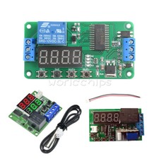 DC 5V/12V Multifunction Self-lock Relay PLC Cycle Timer Module Delay Time Switch