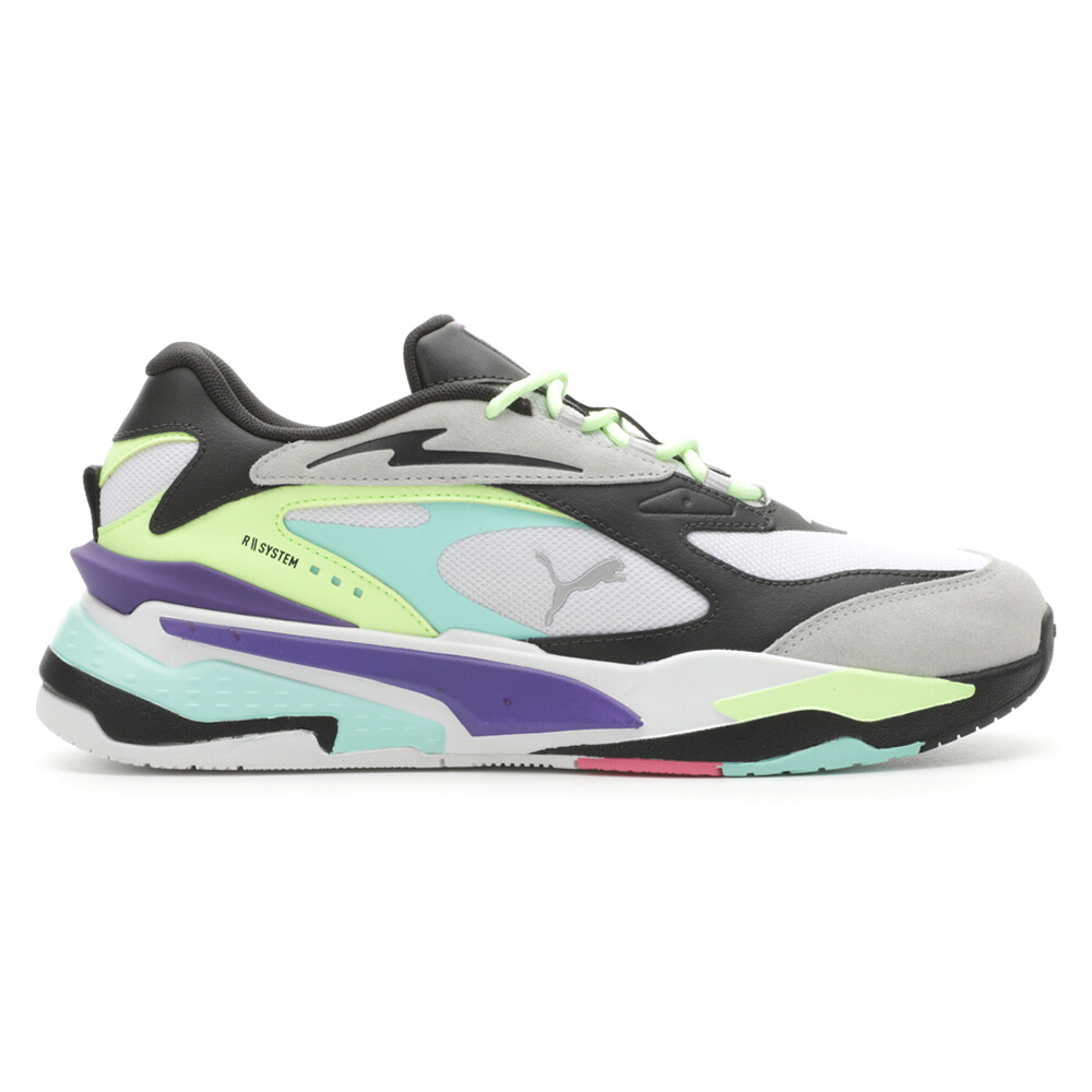 Повседневные мужские кроссовки Puma RsFast Spring Break на шнуровке Multi, белые кроссовки 394514