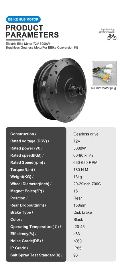Rechercher les fabricants des Kits de conversion de vélo électrique 72V 5000W produits de qualité supérieure Kits de conversion de vélo électrique 72V 5000W sur