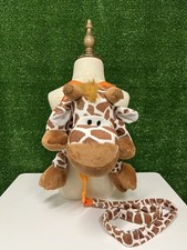 animal planet giraffe brown and orange toddler backpack lease