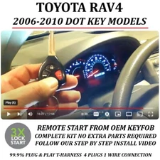 Plug & Play Remote Start  TOYOTA RAV4 2006-2010 DOT KEY 3X LOCK ACTIVATION