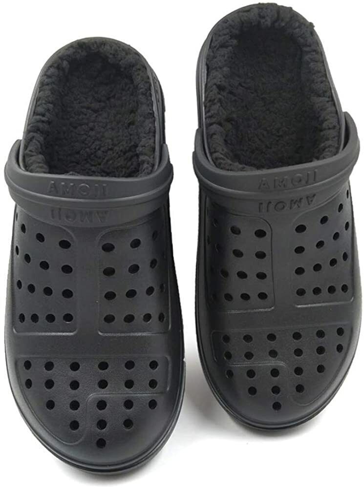 AMOJI Fluffy Clogs Fur Lined Crocs for Men Women Size 5 & 6 eBay