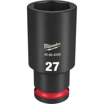 Milwaukee 49-66-6288 SHOCKWAVE Impact Duty 1/2 Drive 27MM Deep 6 Point Socket