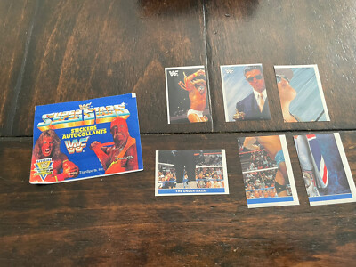 1) Sealed Pack 1991 WWF Superstars Euroflash Wrestling Stickers
