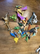 Lot of 25 Play Toy Dinosaur Figure Plastic Variety Dino Triceratops T-re  x