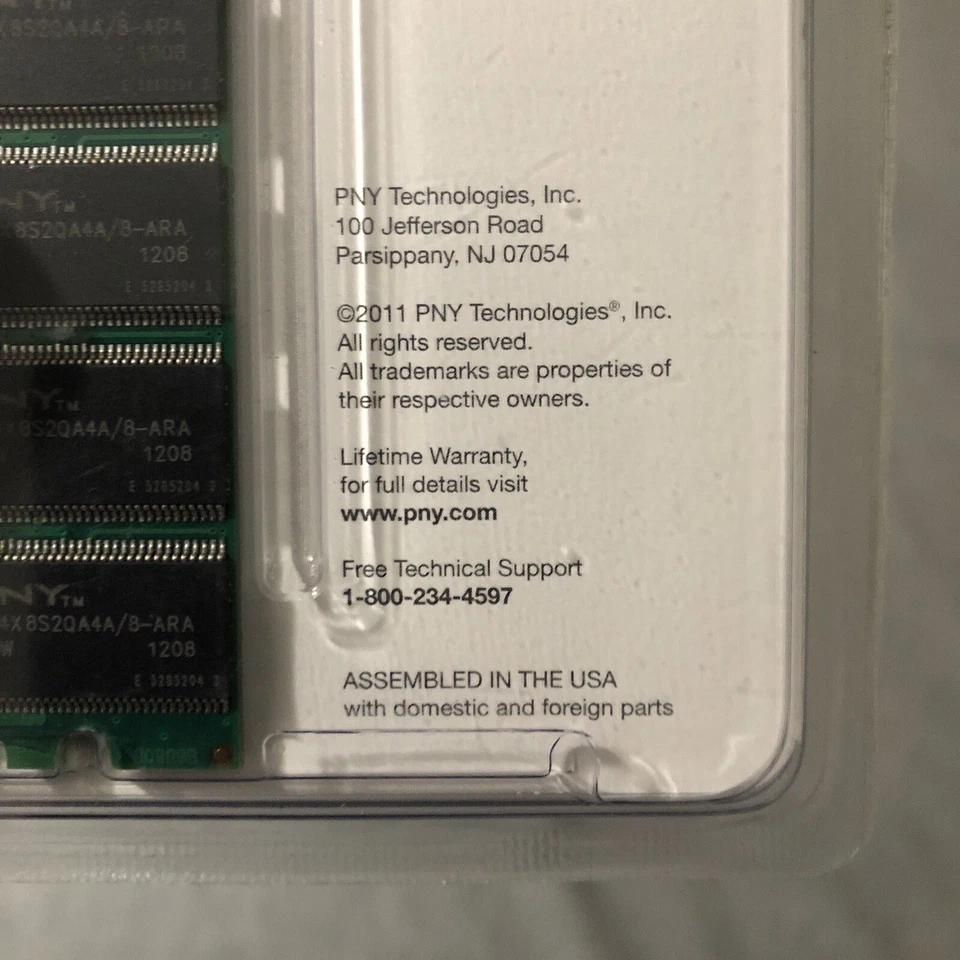 Genuine PNY (1 GB) PC Desktop Memory DIMM DDR PC3200 (MD1024SD1-400) 400/333/266 - Image 3 of 3