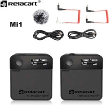 Relacart Mi1 2.4G 3.5mm Wireless Lavalier Microphone System Transmitter Receiver