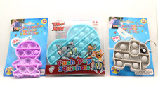 TOM and JERRY WB Blue Heart Push Pop Squishers 3 Fidgets AGES 5 Gray Elephant