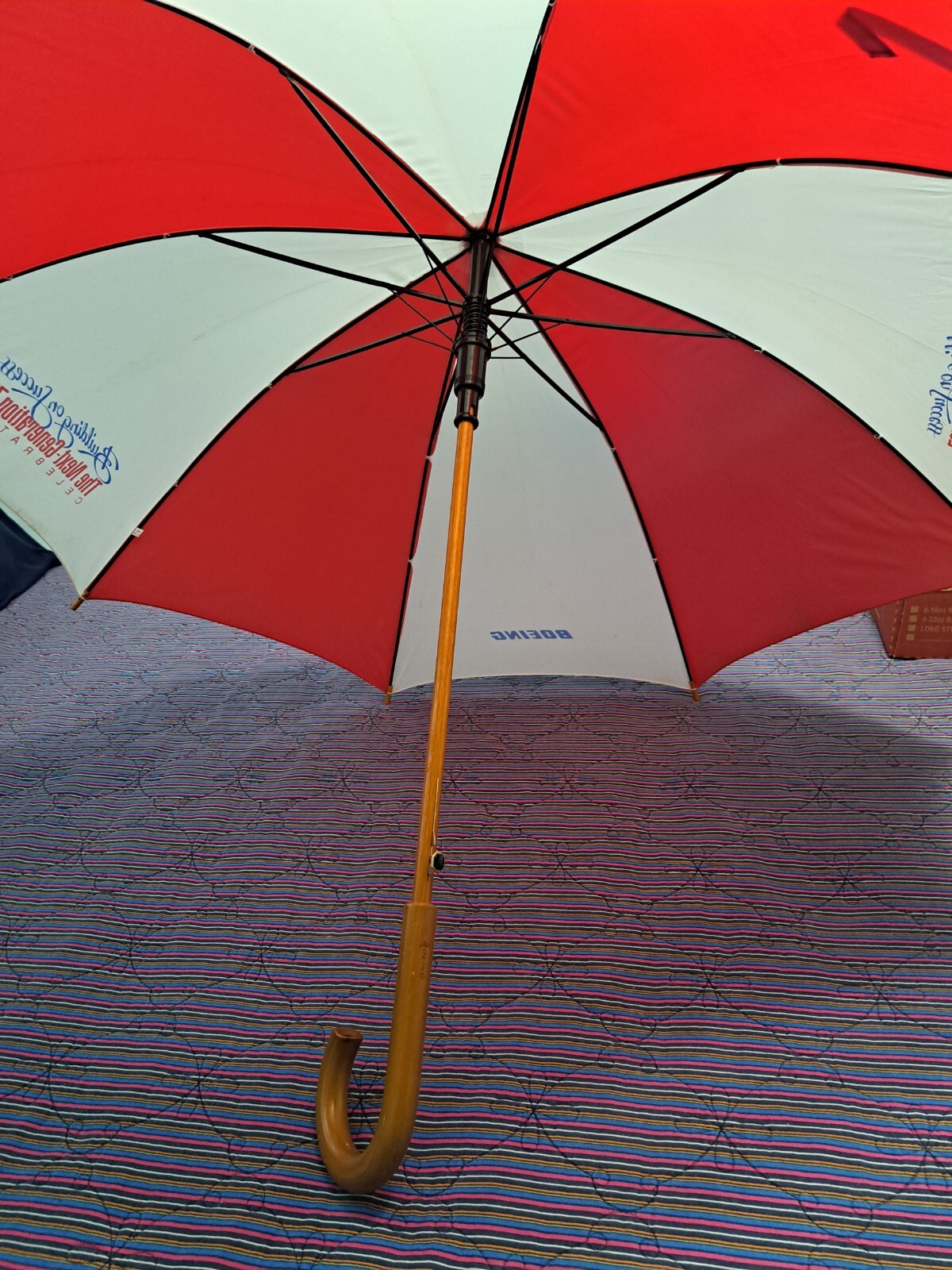 Vintage Boeing Wood Umbrella 737 Celebration INSTITUTO TECNOLÓGICO DE