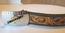 Wright Western Leather Belt Harfis Western Center Child "Christopher"