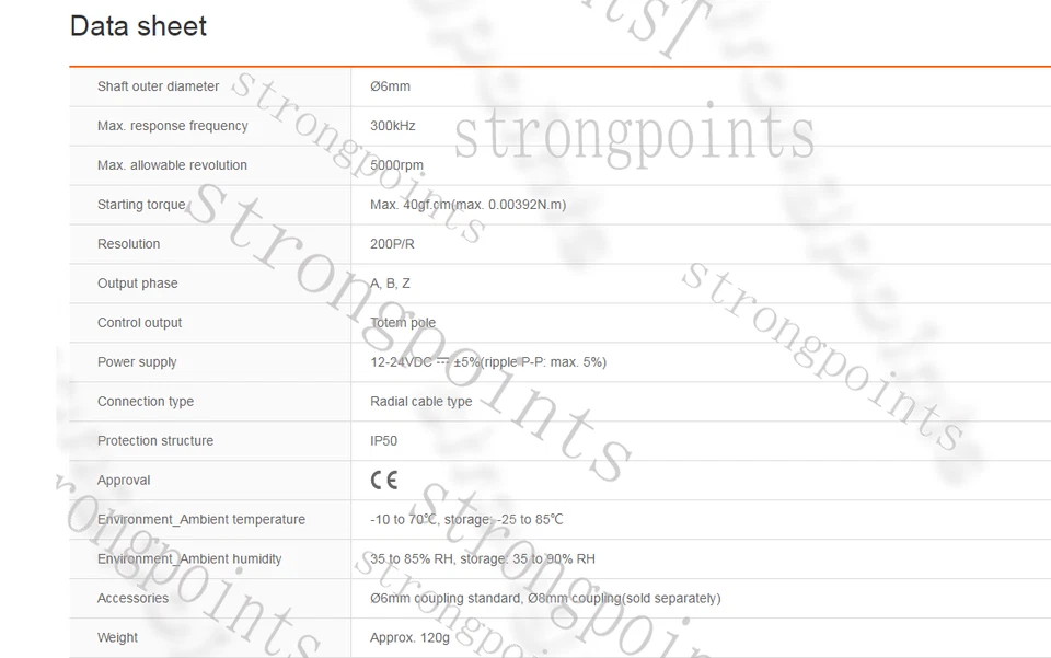 Autonics E40S6-200-3-T-24 Rotary Encoders Incremental Type New 1PCS 1PC - Image 4 of 4