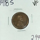 1918-S LINCOLN WHEAT CENT ~ VF ~NICE COIN~